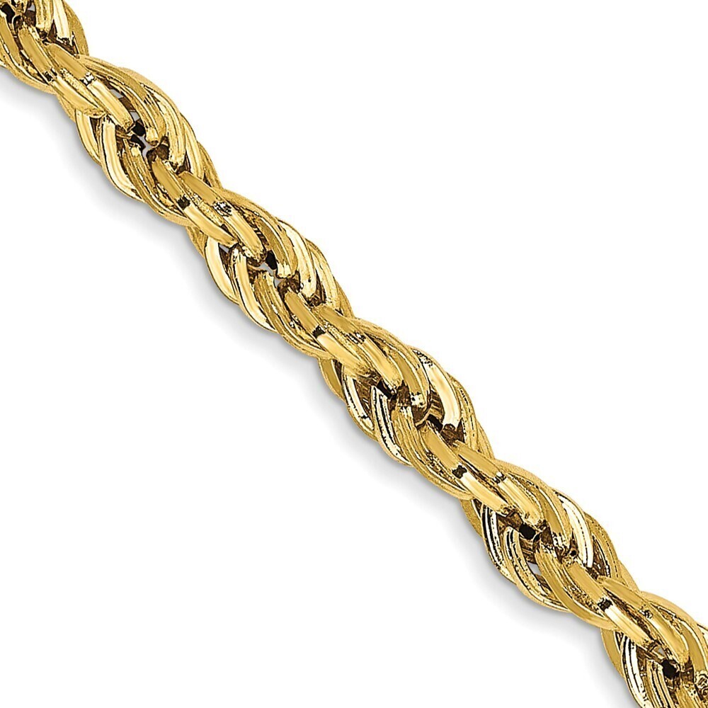 Kazi Luxury 14ky 3.0mm Semi-Solid Rope Chain